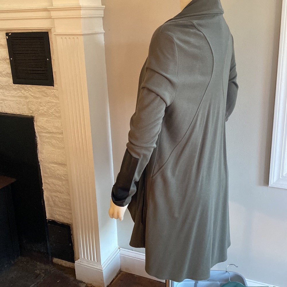 Drape Leather Patch Jacket - image 6